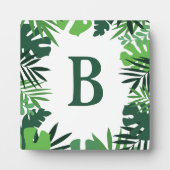 Monografisches Blätter der tropischen Sommerdschun Fotoplatte (Vorderseite)