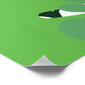 Monografisches Blätter der tropischen Sommerdschun Poster (Ecke)