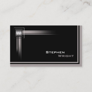 Monografisches Floating-Counter Würfel - Moderne, Visitenkarte