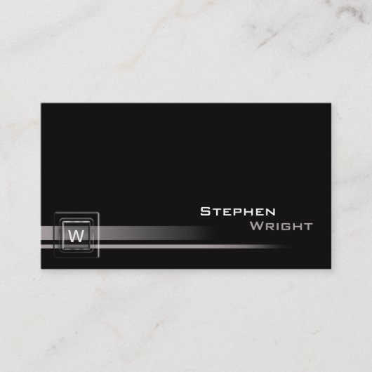 Monografisches Floating-Counter Würfel - Moderne, Visitenkarte (Vorderseite)