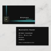 Monografisches Floating-Counter Würfel - Moderne, Visitenkarte (Vorne/Hinten)