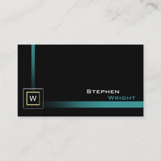 Monografisches Floating-Counter Würfel - Moderne, Visitenkarte (Vorderseite)