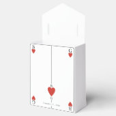 Monografisches Herz beim Kartenspielen Geschenkschachtel (Geöffnet)
