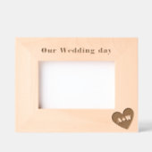 Monografisches Hochzeitssymbol Geätzte Rahmen (Vorderseite)