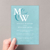 Monografisches Hochzeitsszenario Acryleinladungen (Insitu (Handheld))