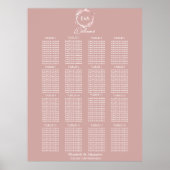 Monografisches Hochzeitszeichen Poster (Vorne)