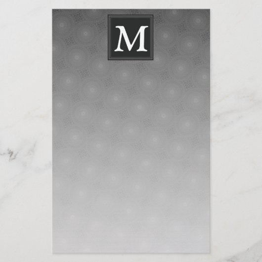 Monografisches Kreismuster Briefpapier (Vorderseite)