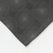 Monografisches Kreismuster Fleecedecke (Ecke)