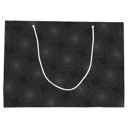 Monografisches Kreismuster Große Geschenktüte (Rückseite)