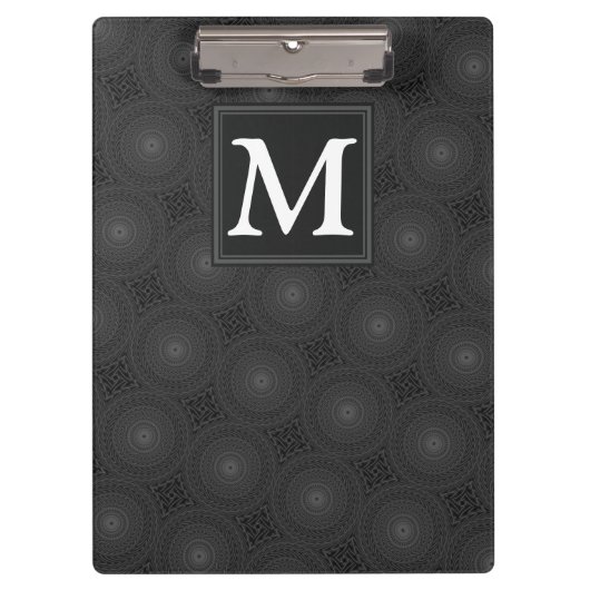 Monografisches Kreismuster Klemmbrett (Vorderseite)