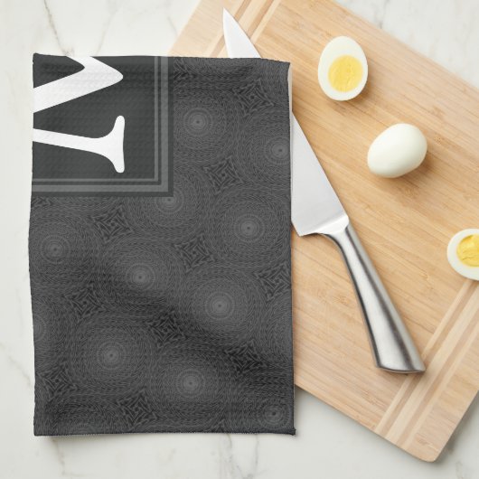 Monografisches Kreismuster Küchentuch (Viertel Falte)