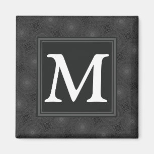 Monografisches Kreismuster Magnet