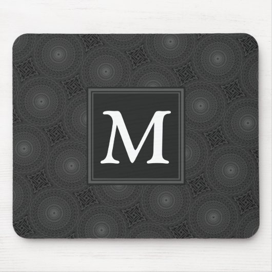Monografisches Kreismuster Mousepad (Vorne)