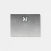 Monografisches Kreismuster Post-it Klebezettel (Vorderseite)