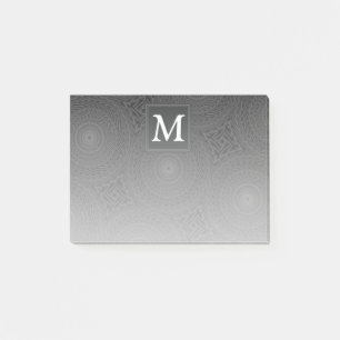 Monografisches Kreismuster Post-it Klebezettel