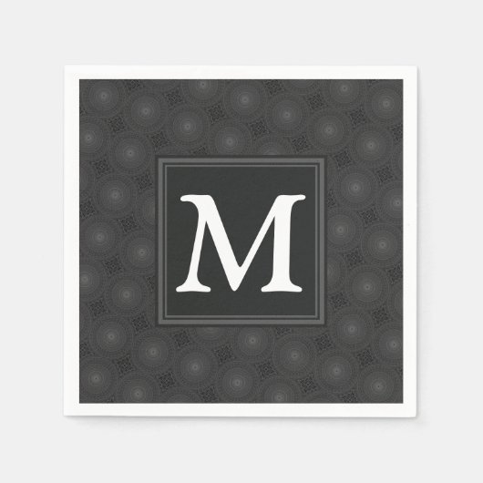 Monografisches Kreismuster Serviette (Vorderseite)