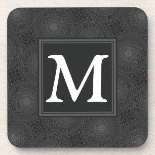 Monografisches Kreismuster Untersetzer