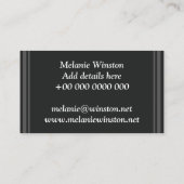 Monografisches Kreismuster Visitenkarte (Rückseite)