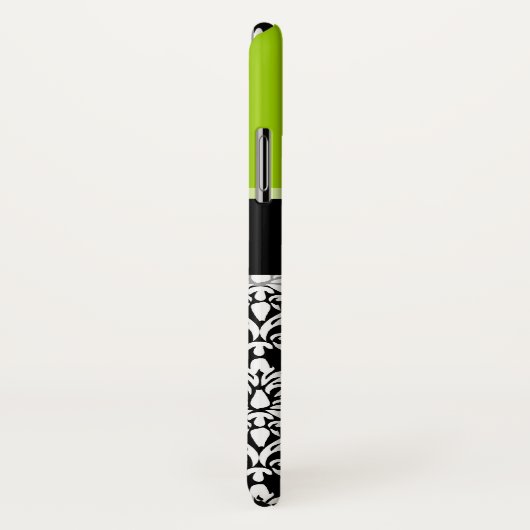 Monografisches Monogramm des muschelgrünen Damasku Case-Mate iPhone Hülle (Hinten/Rechts)