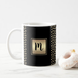 Monografisches Monogramm-Muster Kaffeetasse