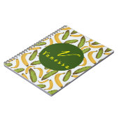 Monografisches Monographie-Skript für das tropisch Notizblock (Linke Seite)