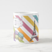 Monografisches Monopol des Pariser Macaron-Eiffelt Jumbo-Tasse (Vorderseite)
