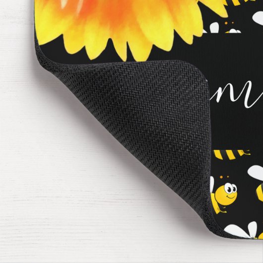 Monografisches Skript für Sonnenblumen Mousepad (Ecke)