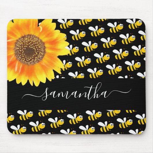 Monografisches Skript für Sonnenblumen Mousepad (Vorne)