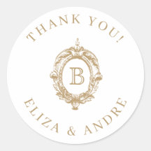 Monografisches Wappen-Hochzeitstil aus antiken Gol