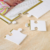 Monogram 10 Foto Collage Gold Laurel Royal Crown Puzzle (Seite)