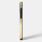 Monogram 14k Gold Side Dripping Glitzer Android + iPhone Hülle (Linke Seite)
