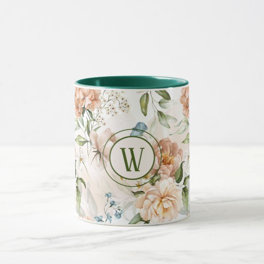 Monogram 1600s Dutch Florals 11 oz. Kombinations T Tasse (Zentrum)