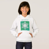 Monogram 2023 Hello Winterholiday Snowflake Hoodie (Vorne ganz)