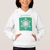 Monogram 2023 Hello Winterholiday Snowflake Hoodie (Vorderseite)
