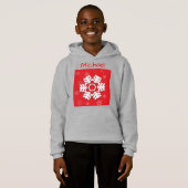 Monogram 20XX Hello Winter Holiday Snowflake Hoodie (Vorne ganz)