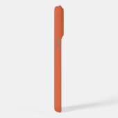 Monogram 2 Initials Pink & Red Minimalist iPhone Hülle (Rechte Seite)