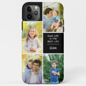 Monogram 4 Foto Vater Life ist das beste Leben Case-Mate iPhone Hülle (Rückseite)