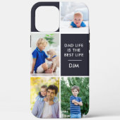 Monogram 4 Foto Vater Life ist die beste Lebensmar Case-Mate iPhone Hülle (Rückseite)