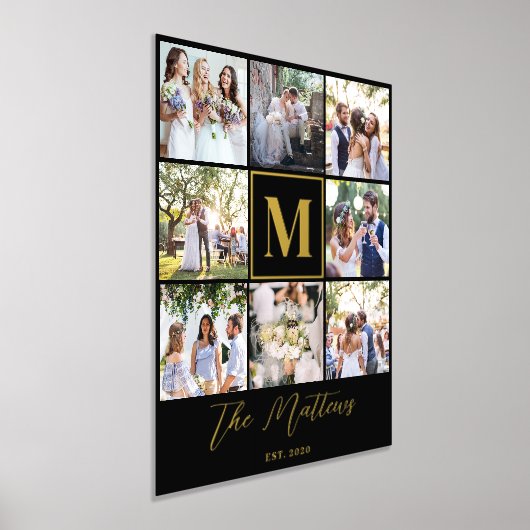 Monogram 8 Foto Collage elegant elegant elegant el Foliendrucke (Ablage )