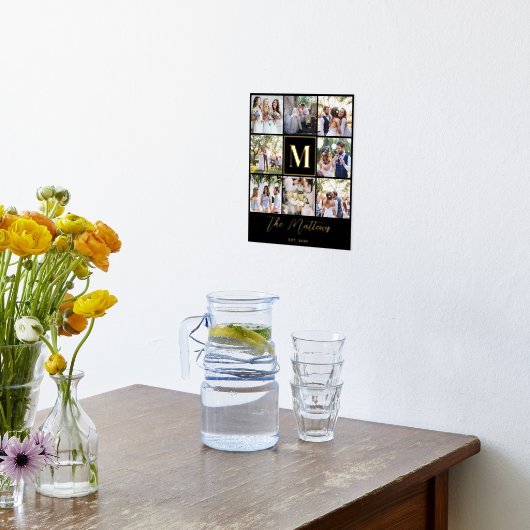 Monogram 8 Foto Collage elegant elegant elegant el Foliendrucke (Ablage(Küche))