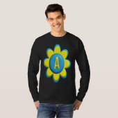 Monogram A  Colorful Flower T-Shirt (Vorne ganz)
