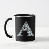 Monogram A Imitate Diamond Tasse (Links)