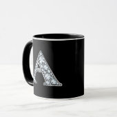 Monogram A Imitate Diamond Tasse (Vorderseite Links)