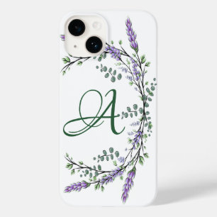 Monogram A Lavender Eucalyptus Case-Mate iPhone Ca Case-Mate iPhone 14 Hülle