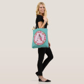 Monogram A Letter with Peony Blumen Image Tasche (Am Model)