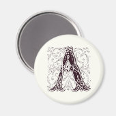 Monogram A Magnet (Vorderseite/Rückseite)