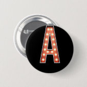 Monogram A Marquee Lights Button (Vorne & Hinten)