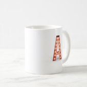 Monogram A Marquee Lights Kaffeetasse (VorderseiteRechts)