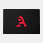 Monogram A Old English Fußmatte (Vorderseite)