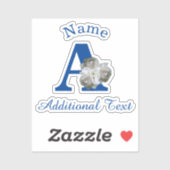 Monogram A Personalisiert Aufkleber (Blatt)